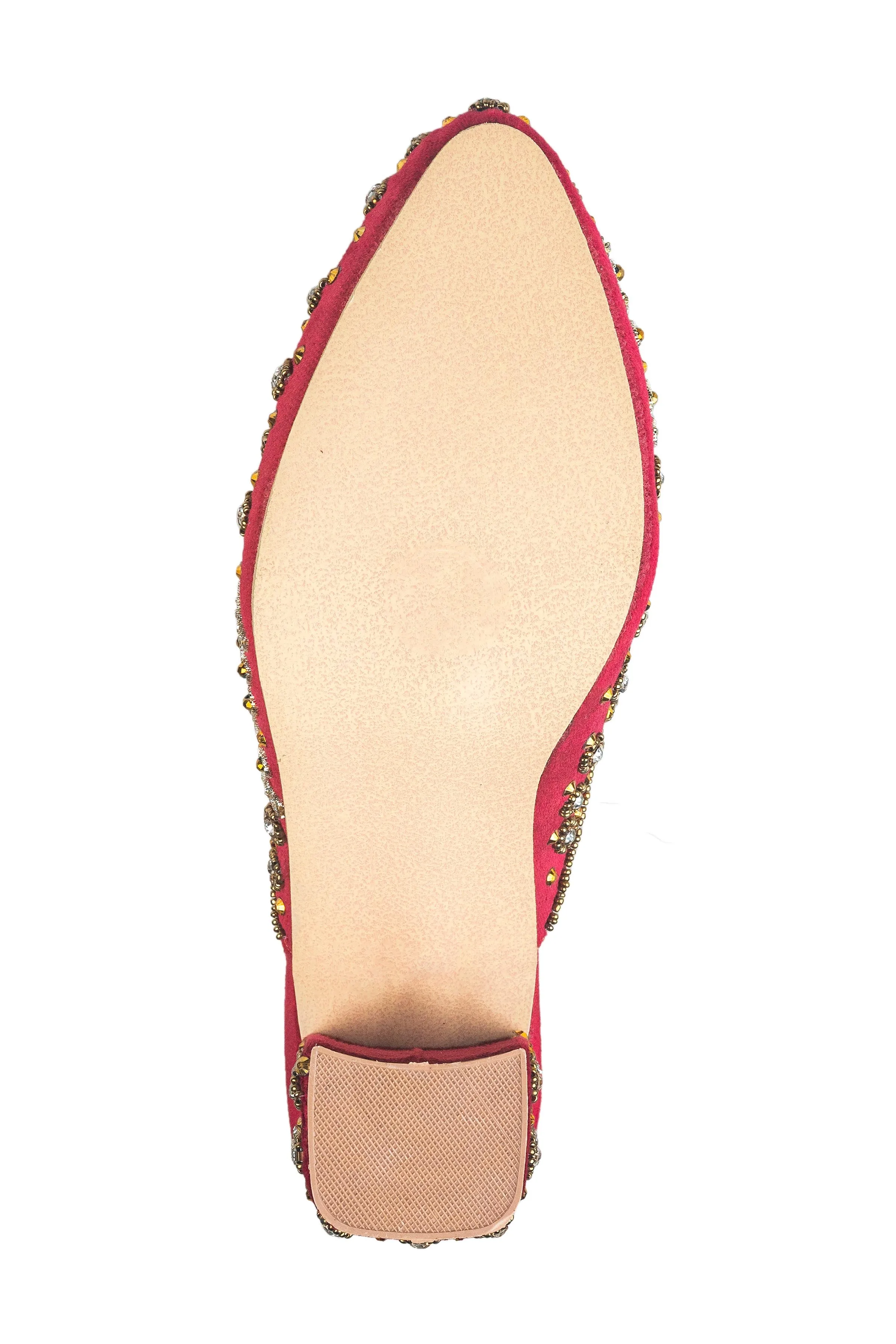 Titas Ladies Red Wedding Chappal