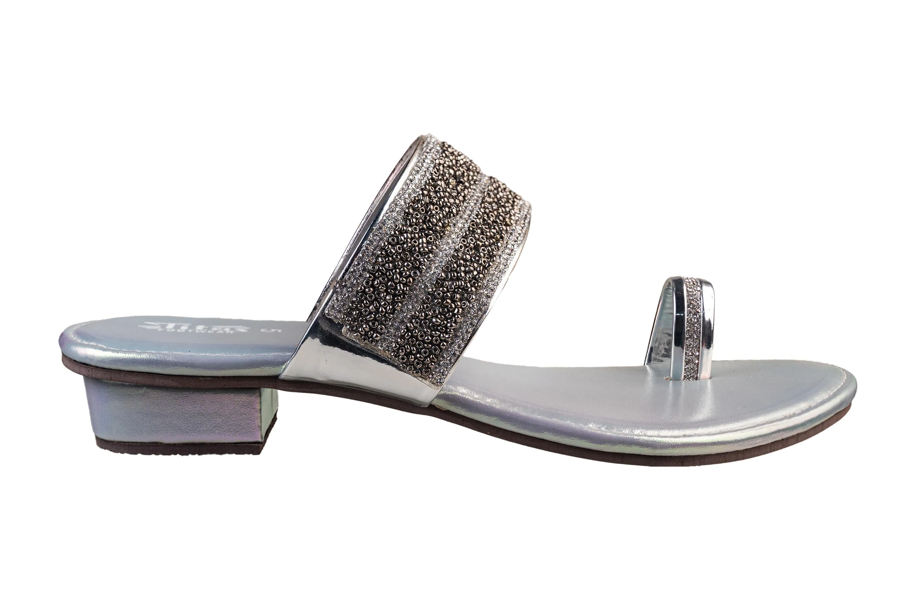 Titas Ladies Silver Wedding Chappal (Cs W 250104)