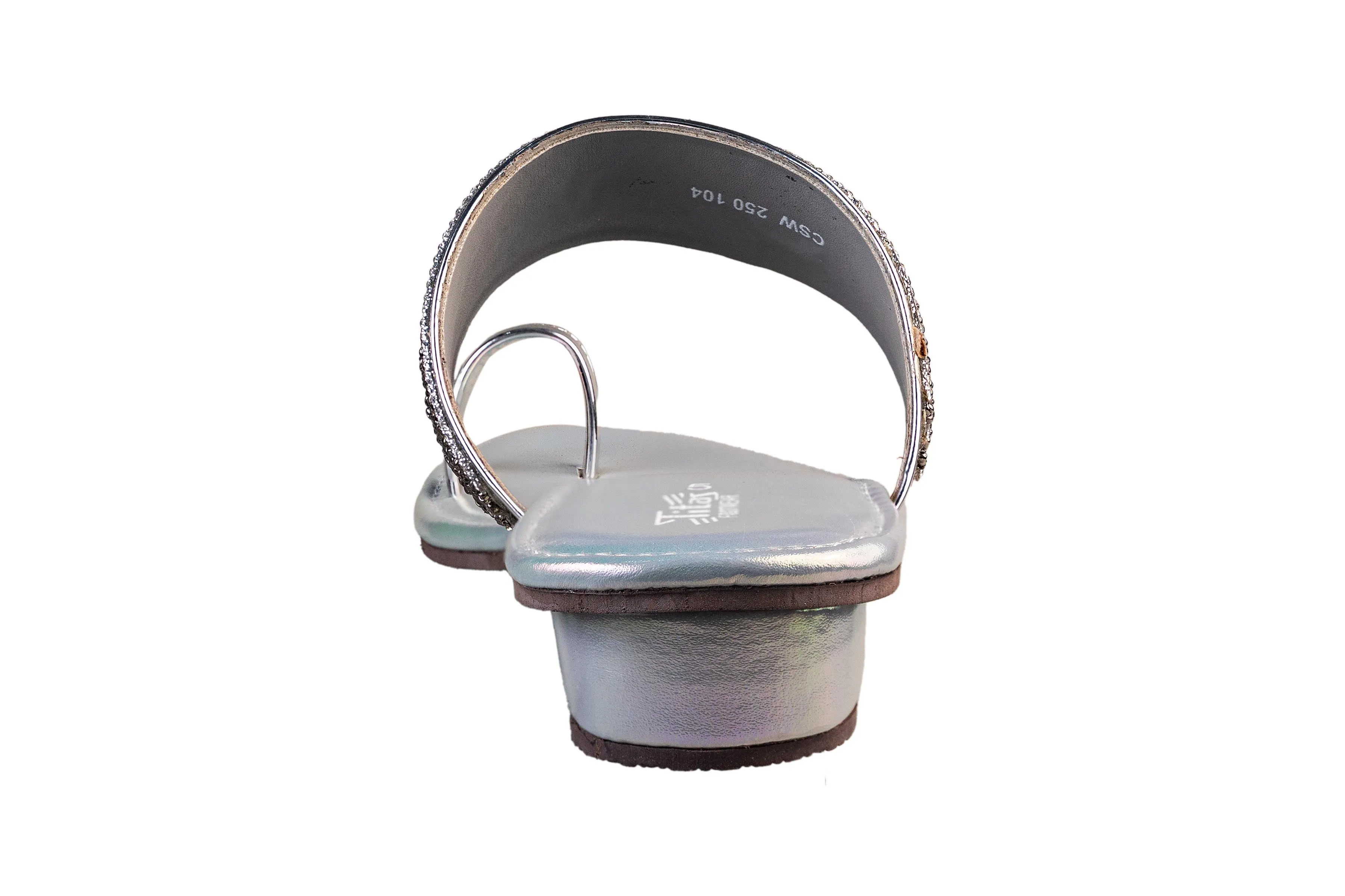 Titas Ladies Silver Wedding Chappal (Cs W 250104)