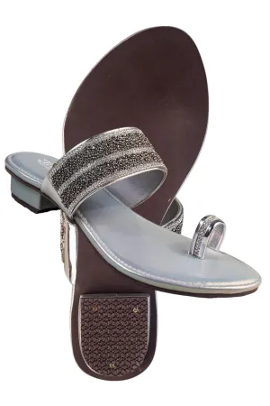 Titas Ladies Silver Wedding Chappal (Cs W 250104)