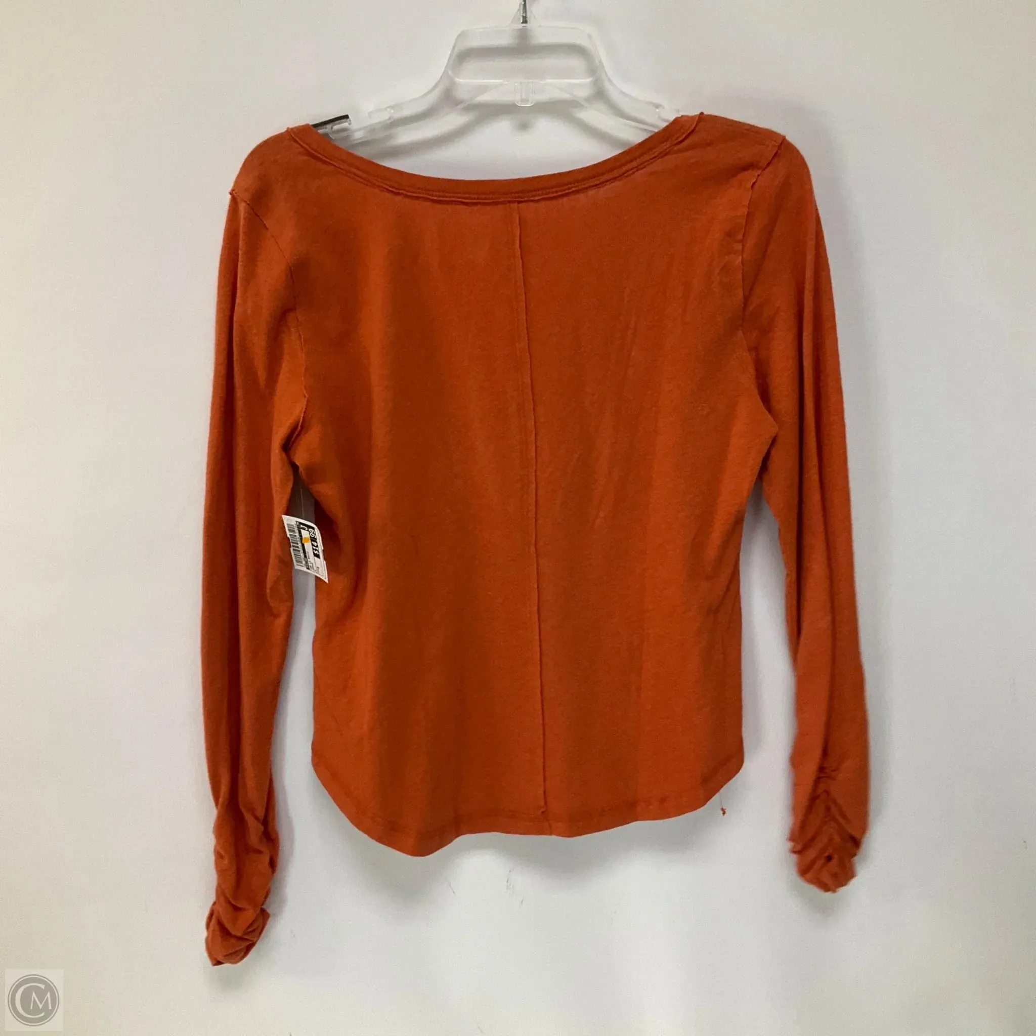 Top Long Sleeve Basic By Pilcro In Orange, Size: M