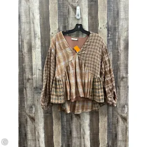 Top Long Sleeve By Cme In Multi-colored, Size: S