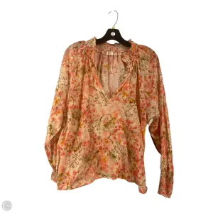 Top Long Sleeve By Dylan In Floral Print, Size: L