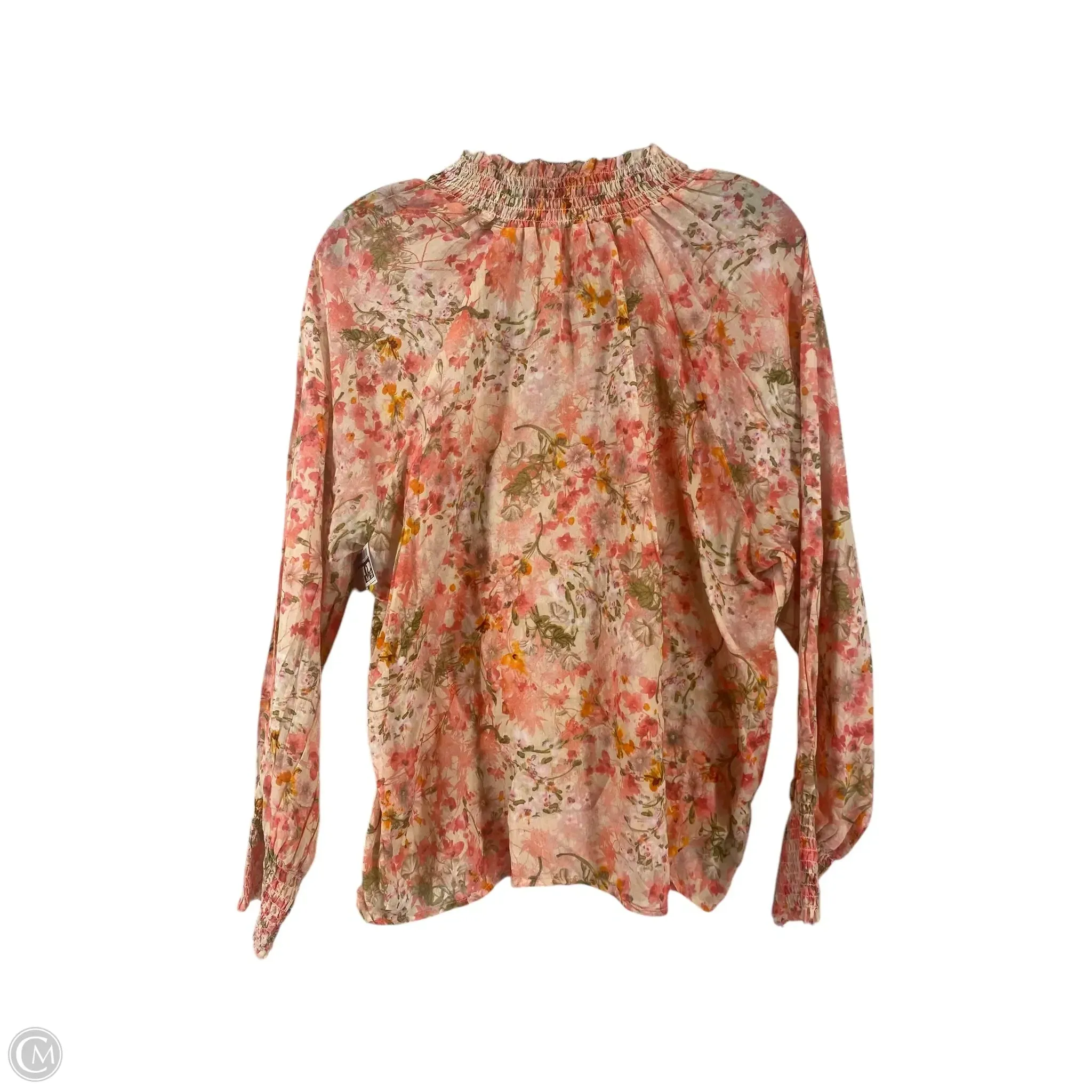 Top Long Sleeve By Dylan In Floral Print, Size: L