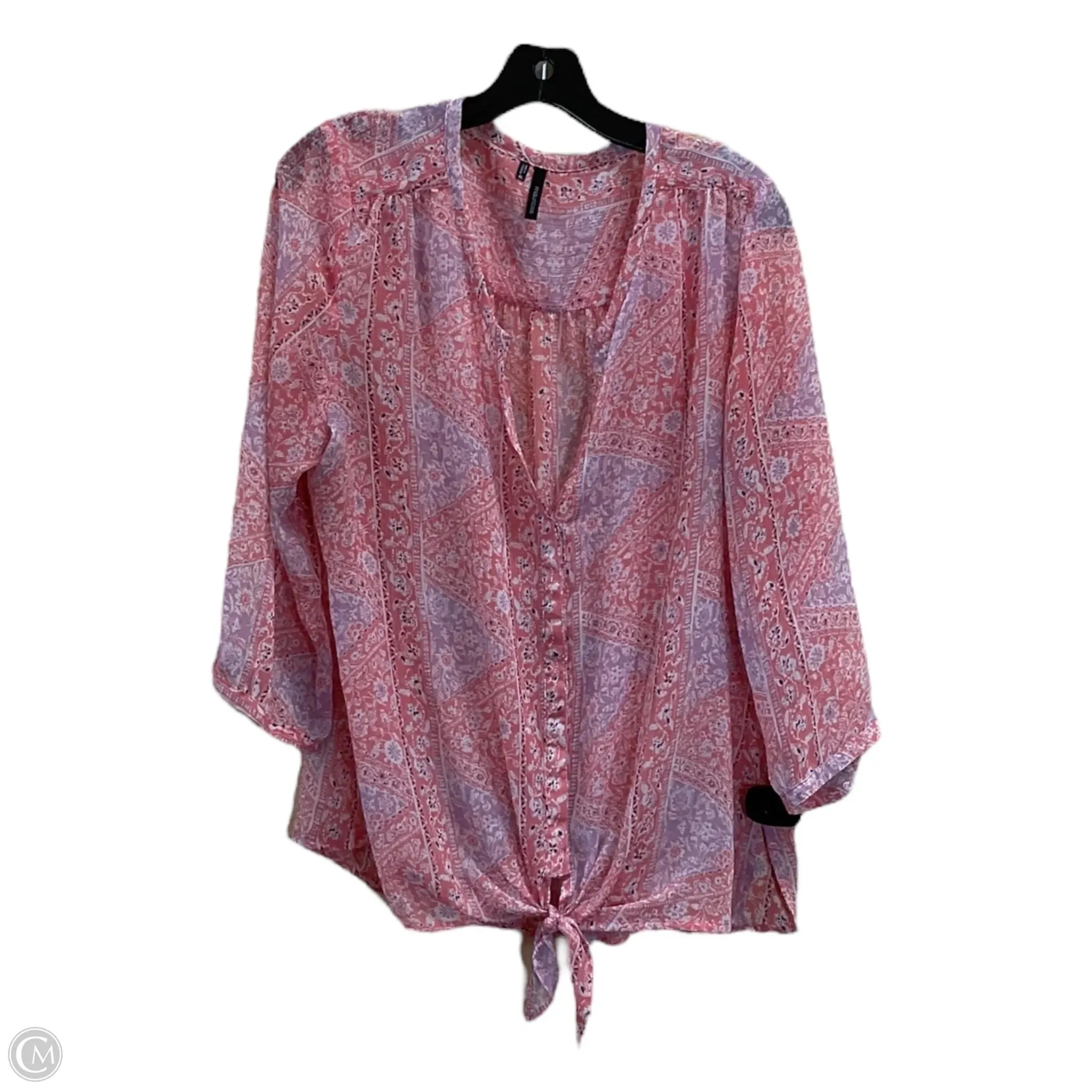 Top Long Sleeve By Maurices In Red, Size: Xl