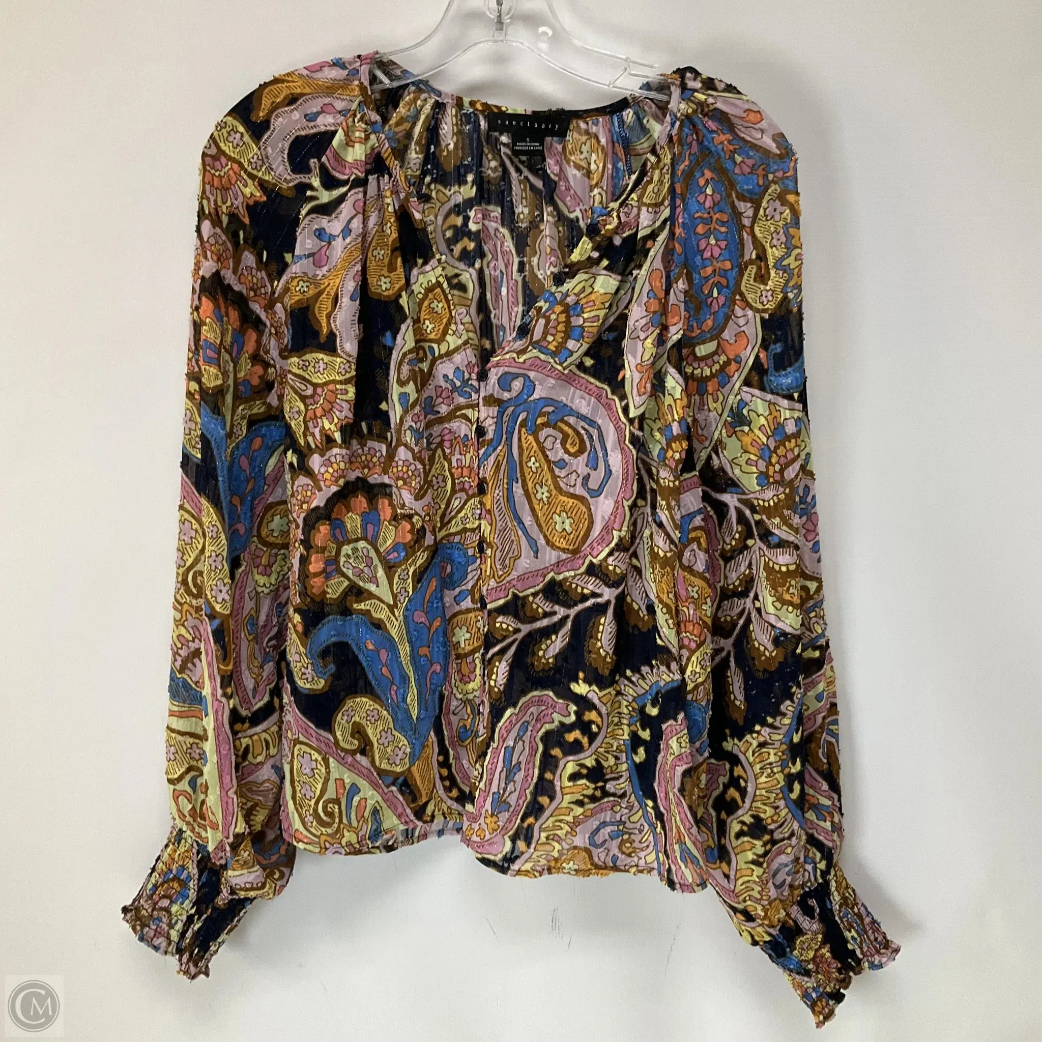 Top Long Sleeve By Sanctuary In Multi-colored, Size: S