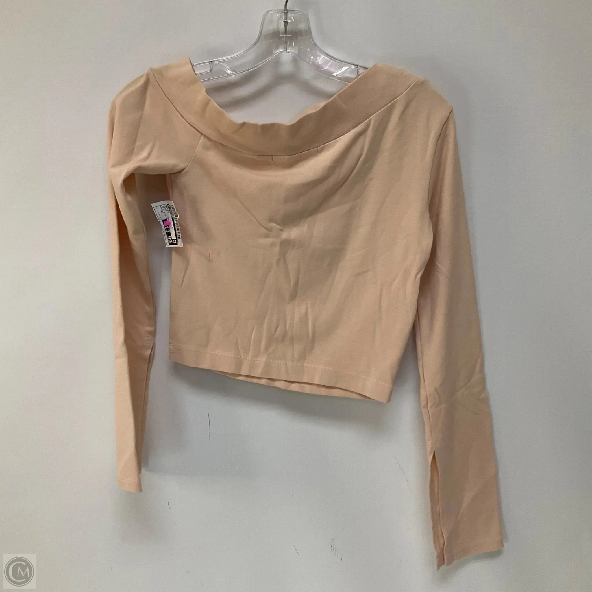 Top Long Sleeve By Stateside In Peach, Size: Xs