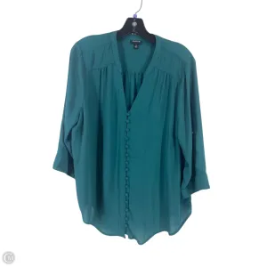 Top Long Sleeve By Torrid In Green, Size: 0