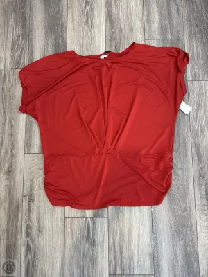 Top Short Sleeve Basic By Cato In Orange, Size: 3x