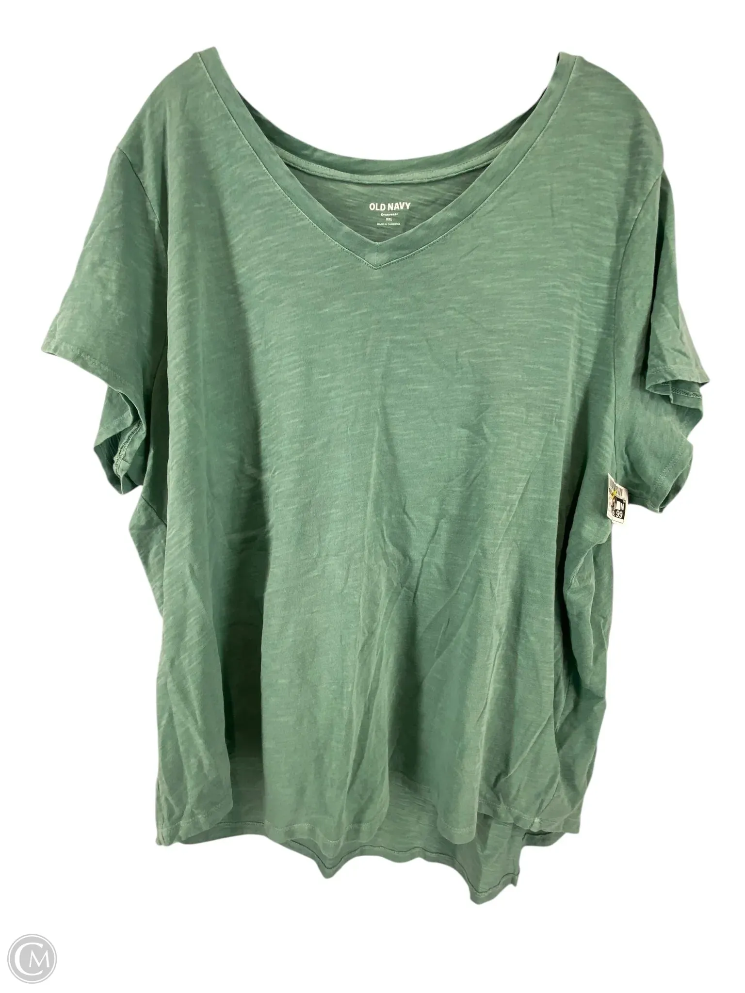 Top Short Sleeve Basic By Old Navy In Green, Size: 2x