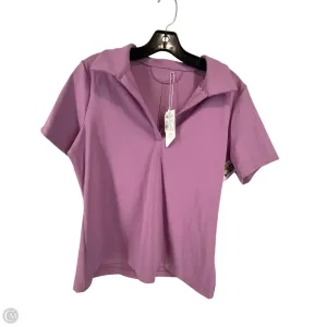 Top Short Sleeve By Clothes Mentor In Purple, Size: L