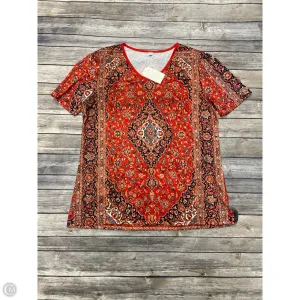 Top Short Sleeve By Cmf In Multi-colored, Size: Xl