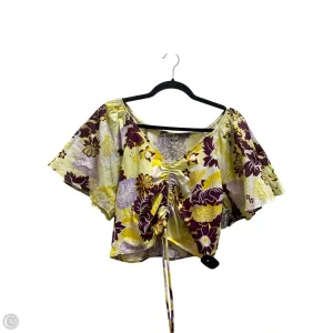 Top Short Sleeve By Maeve In Floral Print, Size: M
