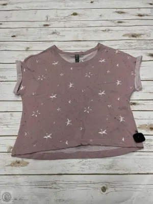 Top Short Sleeve By Rbx In Pink, Size: Xl
