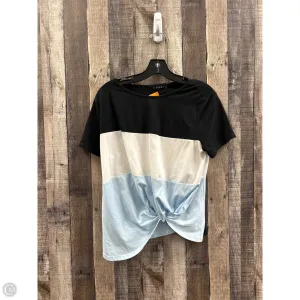 Top Short Sleeve By Shein In Multi-colored, Size: S