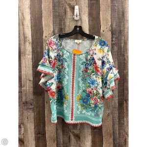 Top Short Sleeve By Umgee In Multi-colored, Size: S