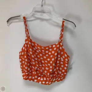 Top Sleeveless By Anthropologie In Orange & White, Size: S