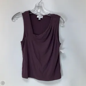 Top Sleeveless By Evereve In Purple, Size: M