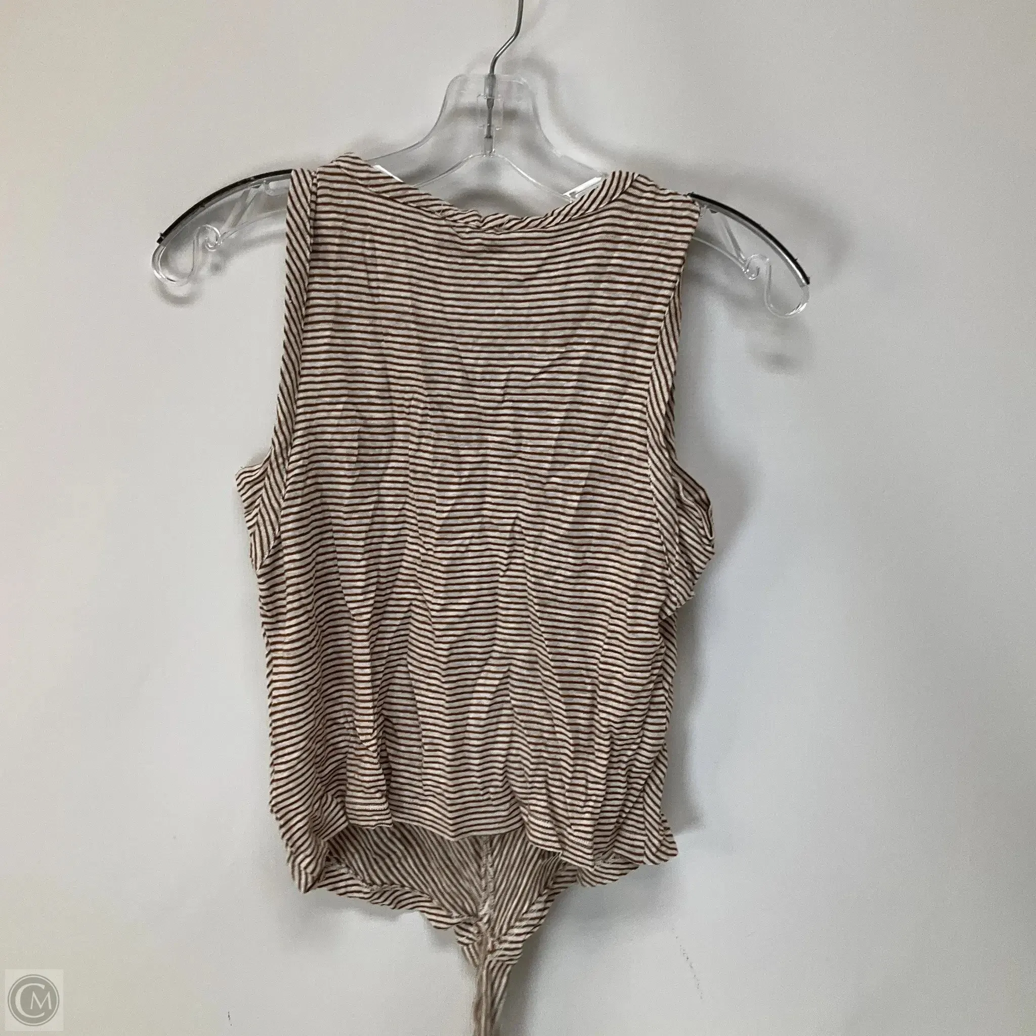 Top Sleeveless By Evereve In Striped Pattern, Size: S