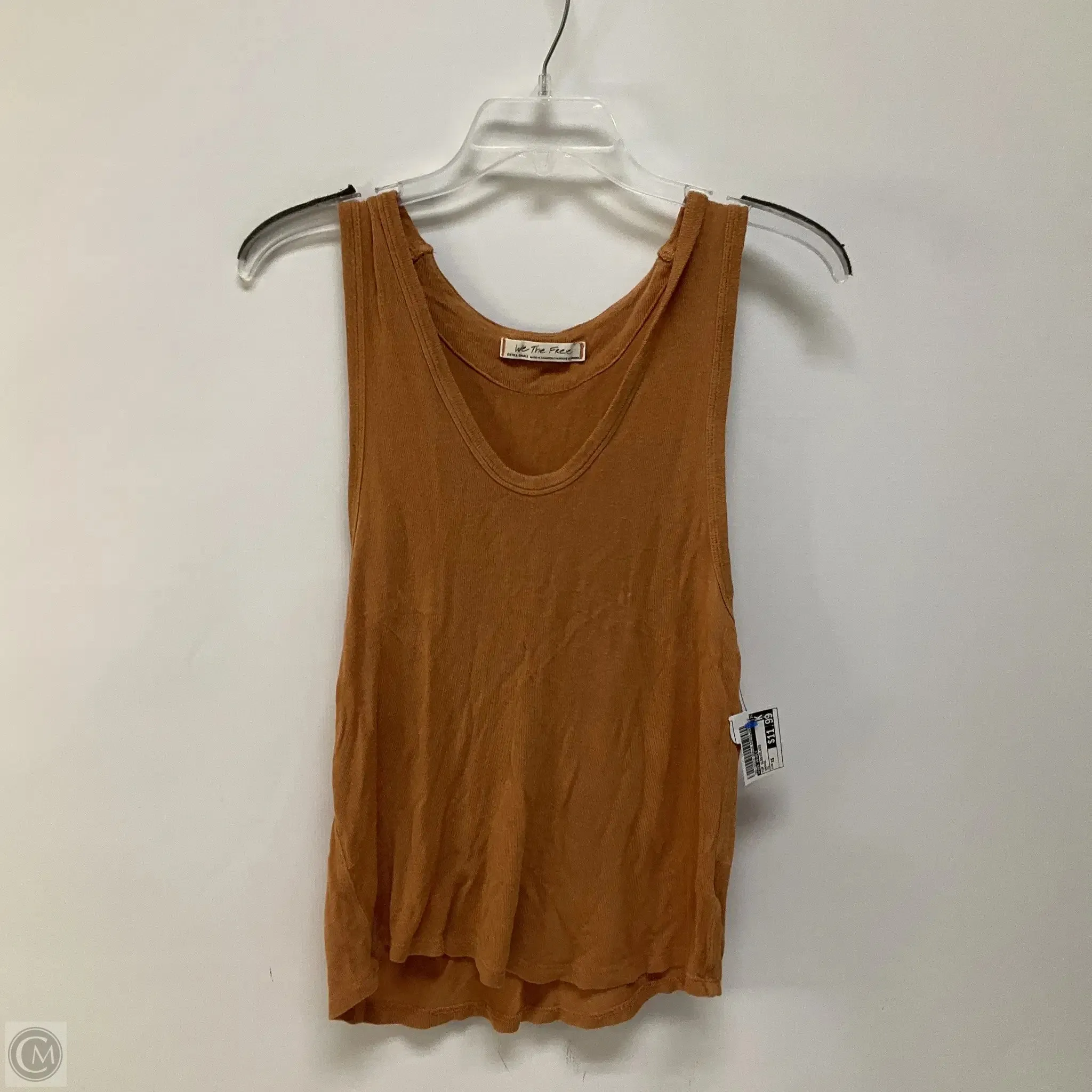 Top Sleeveless By Free People In Orange, Size: Xs