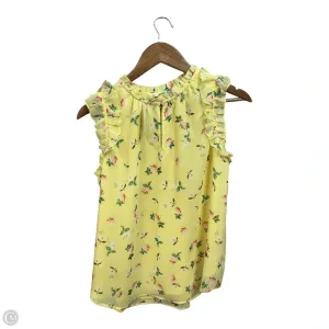 Top Sleeveless By Loft In Yellow, Size: Xs