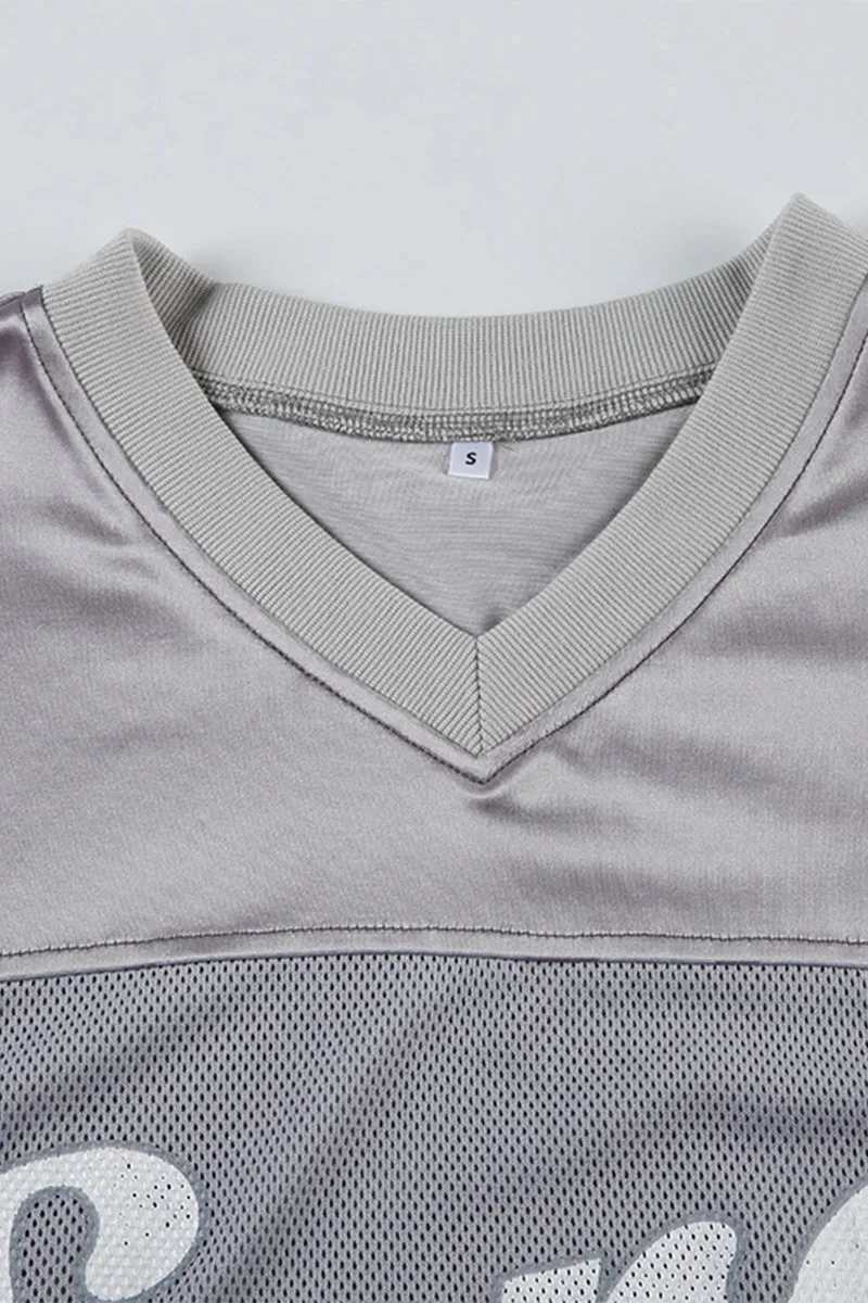 TR3048 Sporty Crop Shirt Top