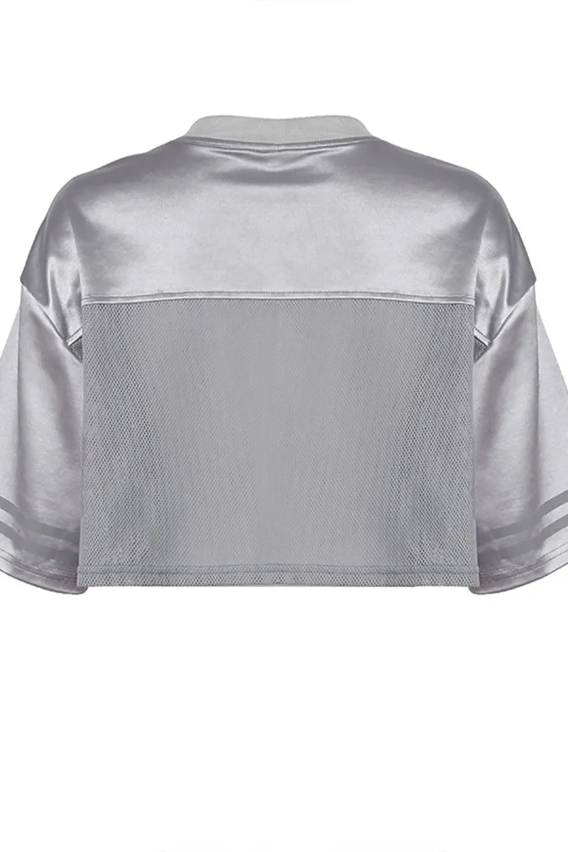 TR3048 Sporty Crop Shirt Top
