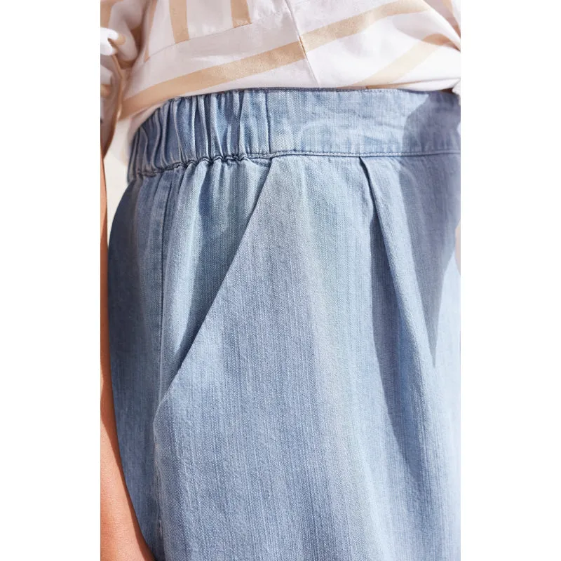 Tribal Flowy Pull-On Wide Short w/ Pockets