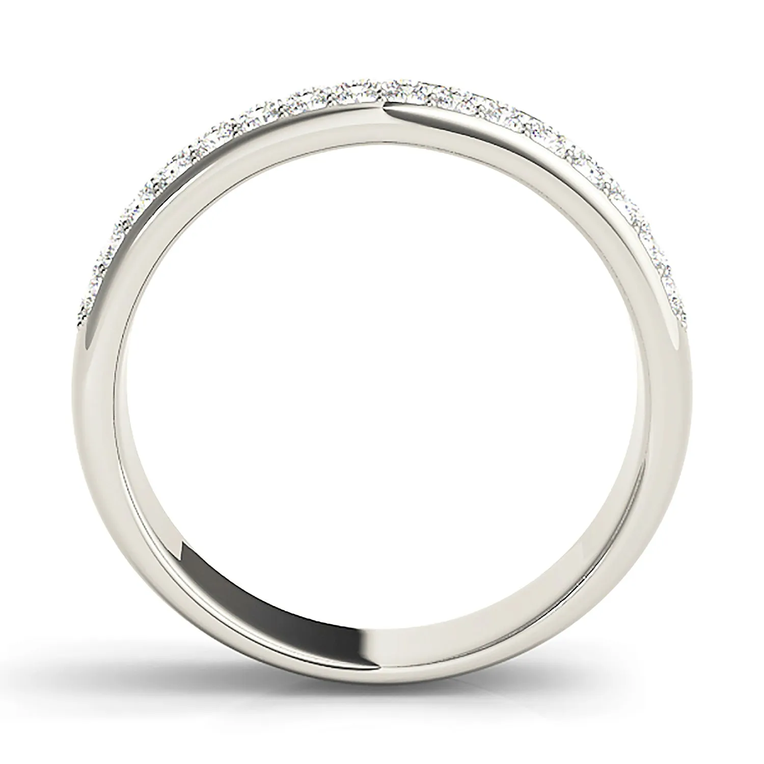 Triple Row 0.70 ctw. Round Diamond Wedding Band