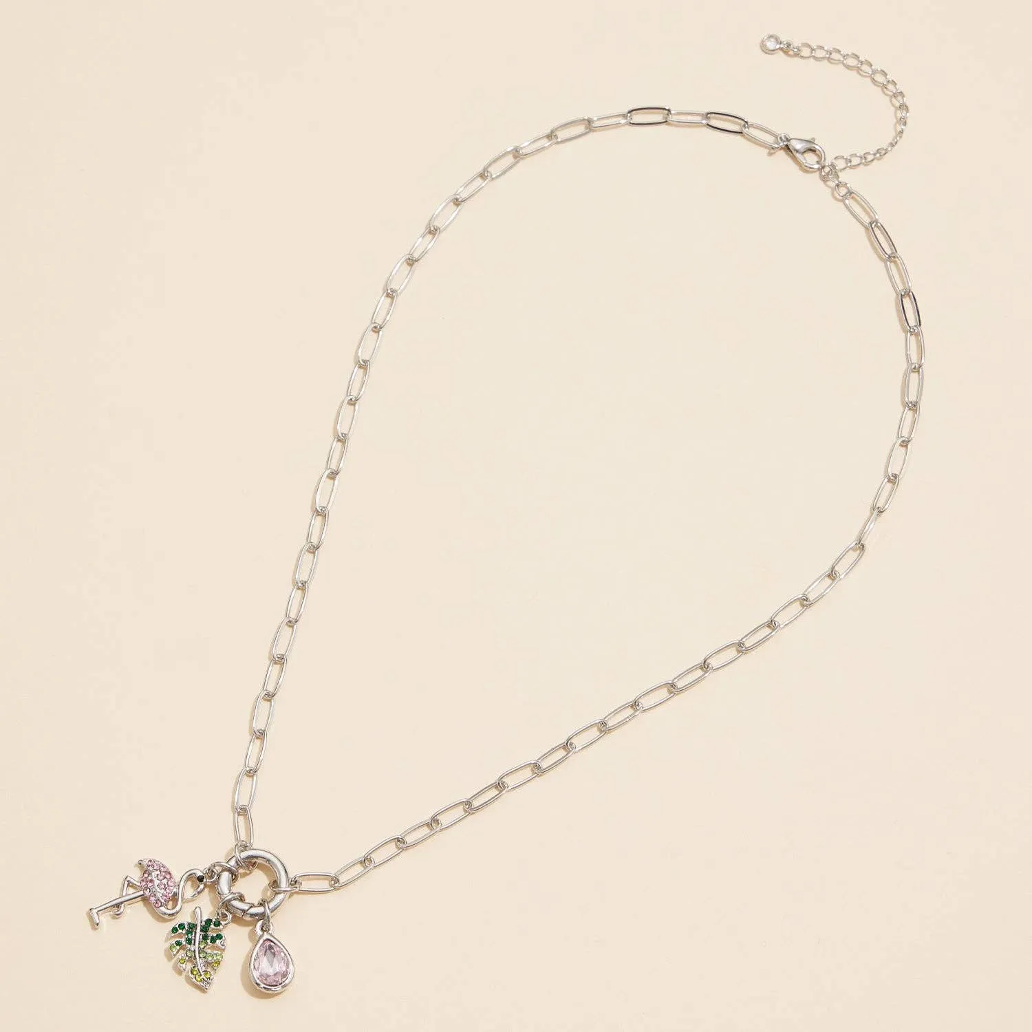 Tropical Vibes Gold Dipped 18K Charm Necklace