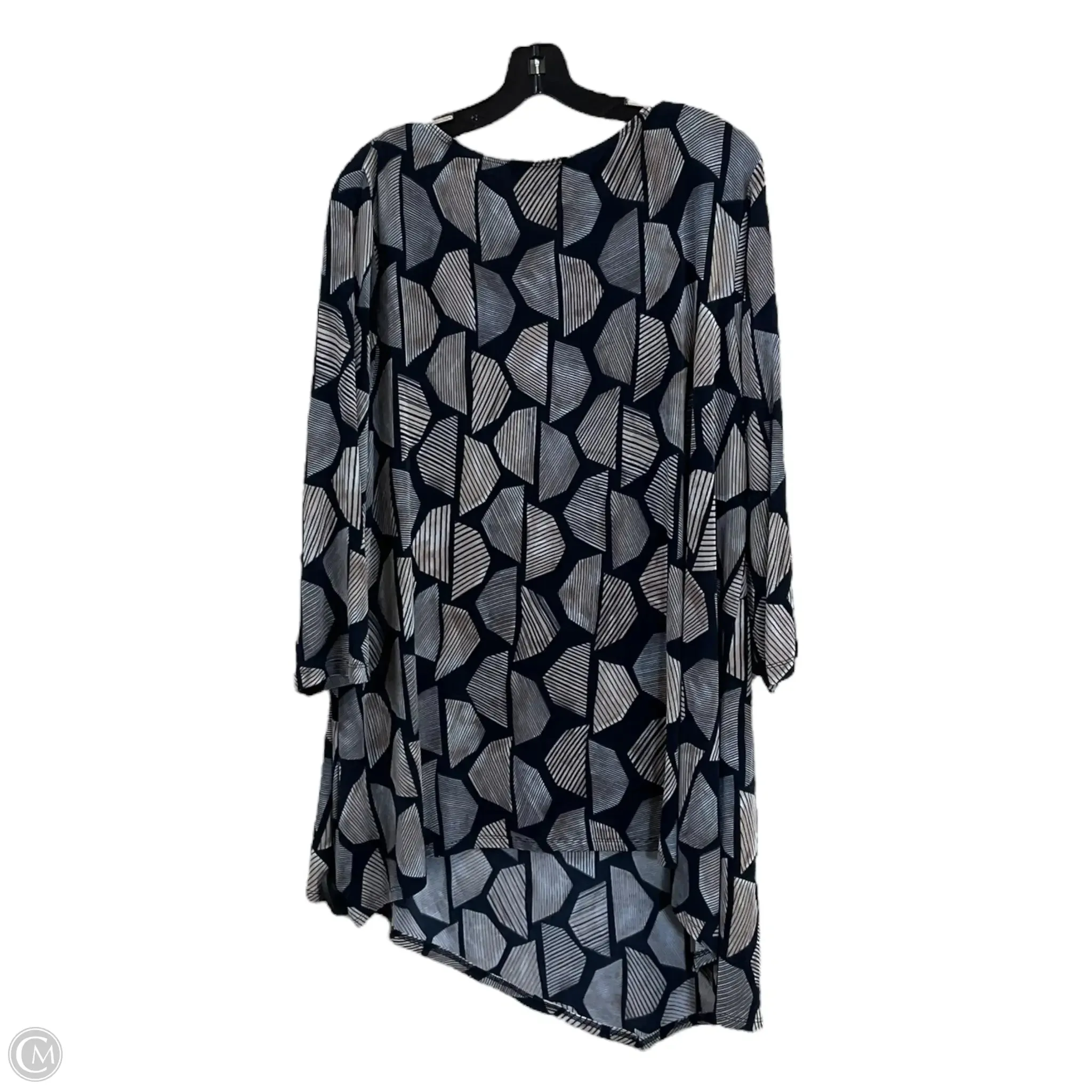 Tunic 3/4 Sleeve By Chicos In Multi-colored, Size: 3x