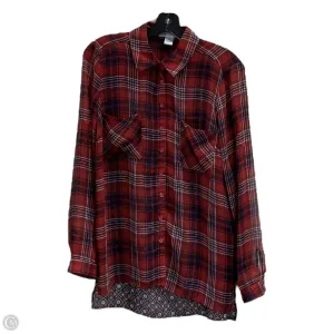 Tunic Long Sleeve By Band Of Gypsies In Blue & Orange, Size: S