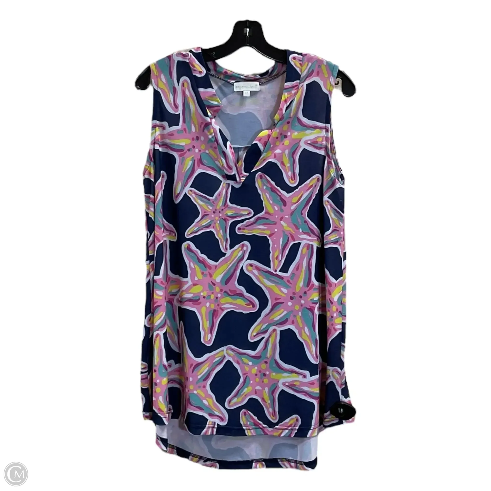 Tunic Sleeveless By Simply Southern In Multi-colored, Size: M
