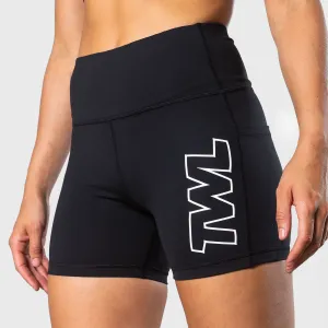 TWL - WOMEN'S ENERGY SHORTS - ATHLETE - BLACK/WHITE