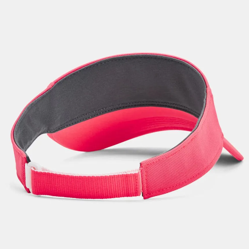 Under Armour - Women's Blitzing Visor - Adjustable - Pink Shock/White