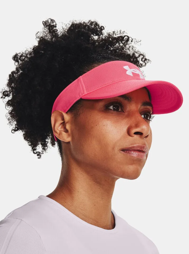 Under Armour - Women's Blitzing Visor - Adjustable - Pink Shock/White