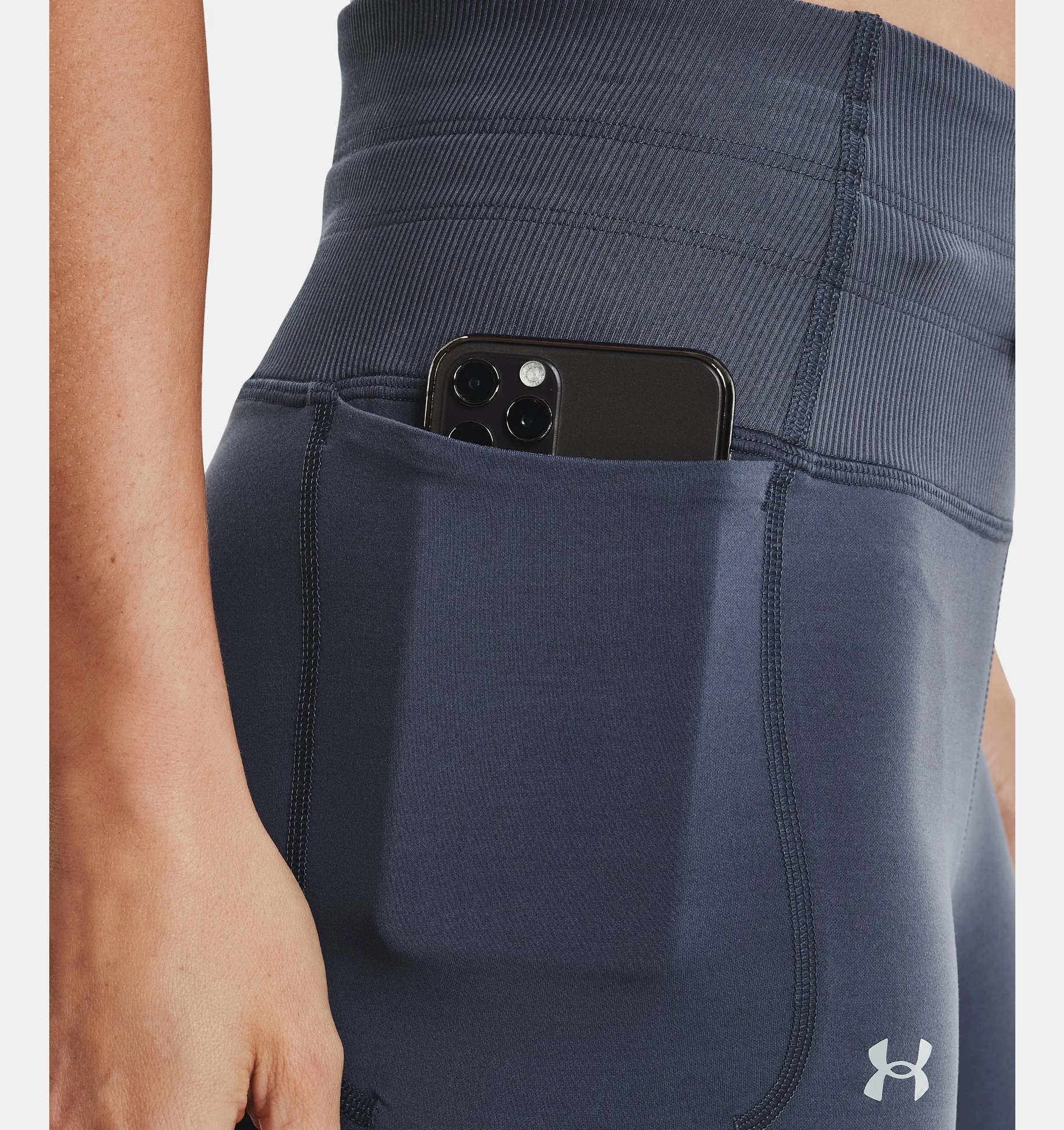 Under Armour Women's UA Meridian Rib Waistband Ankle Leggings