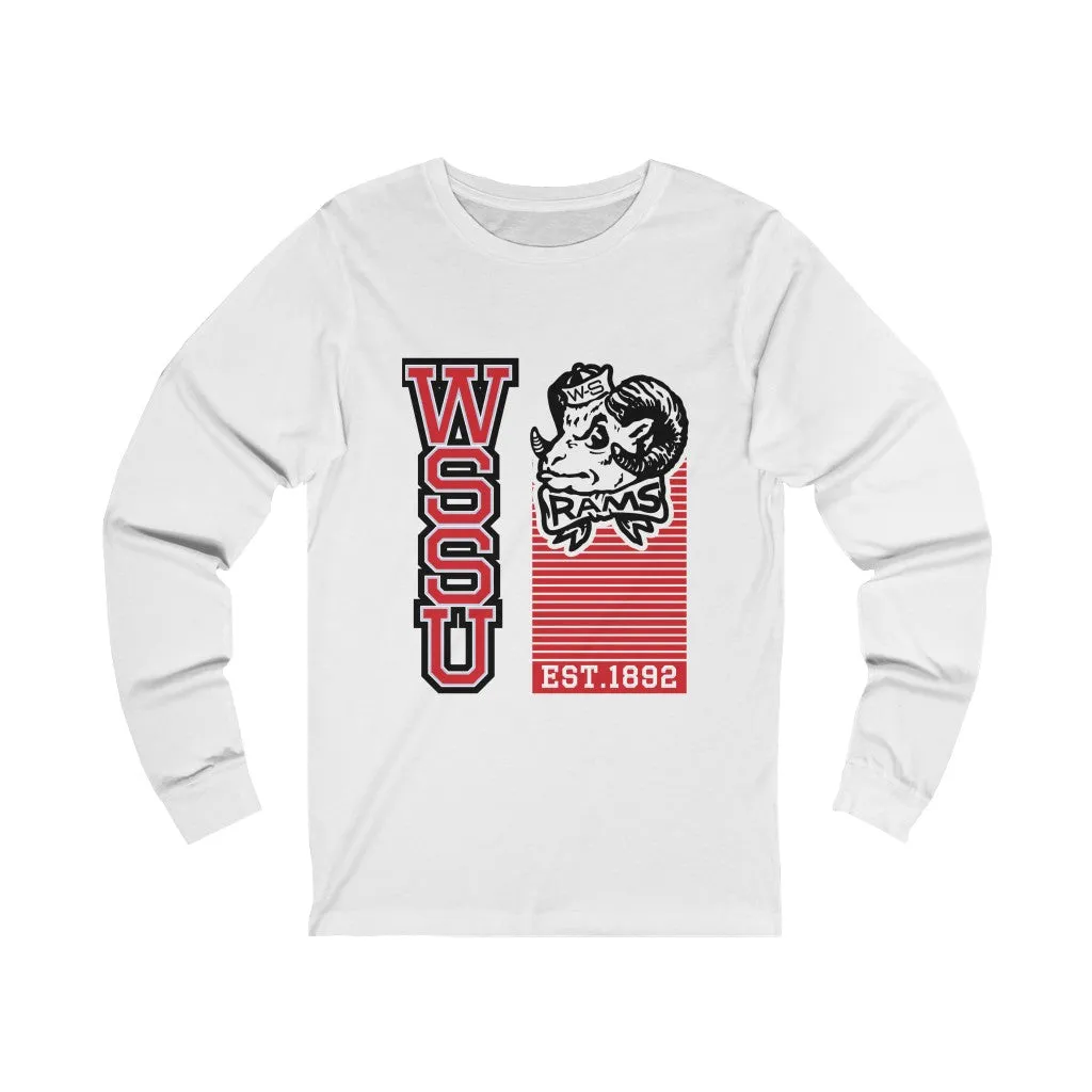UNISEX WSSU THROWBACK LONG SLEEVE TEE