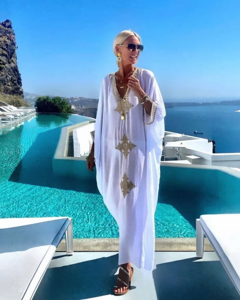 V Neck Women's Pool Cover up