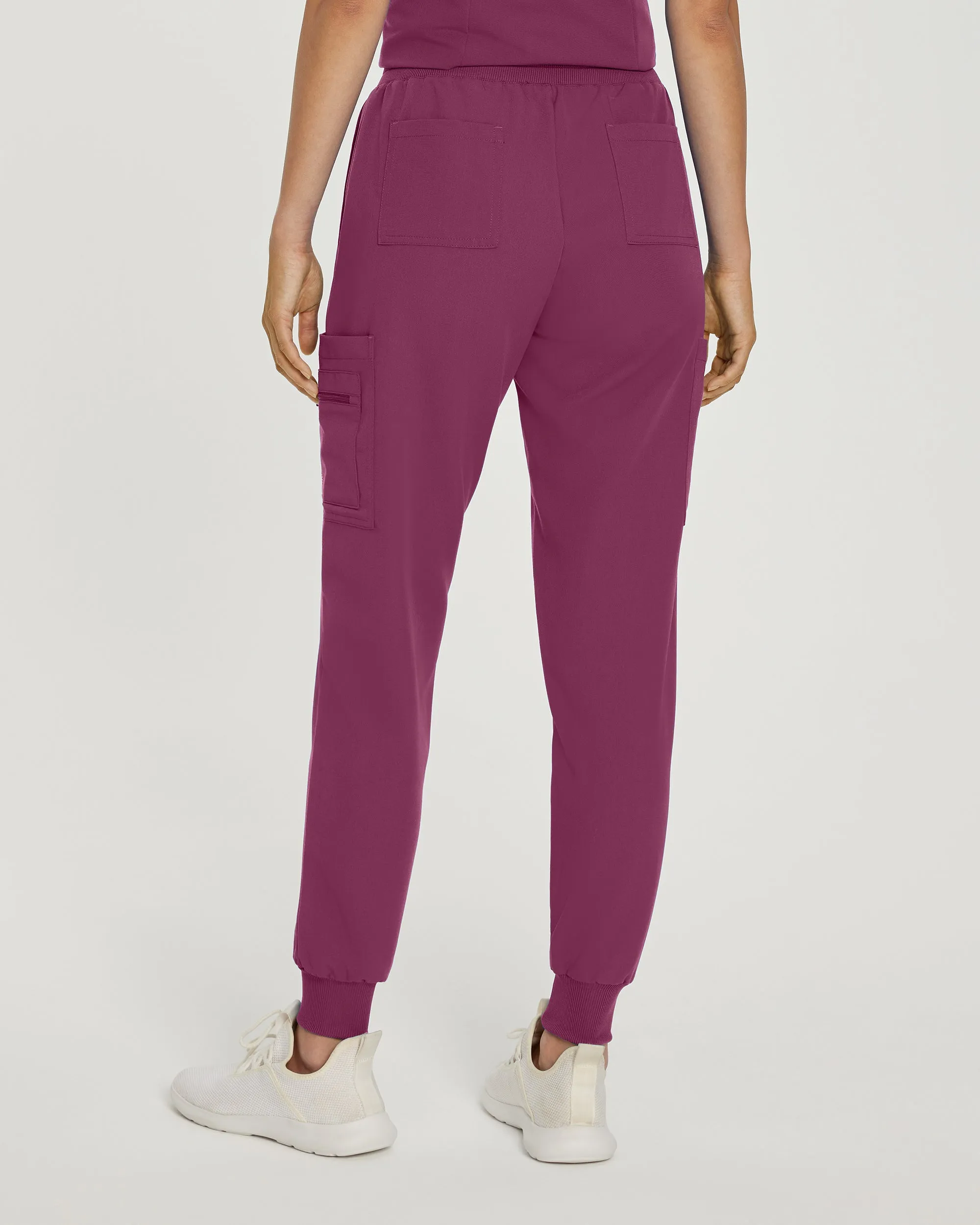 V-Tess 380 Women's Jogger Scrub Pants Raspberry Coulis