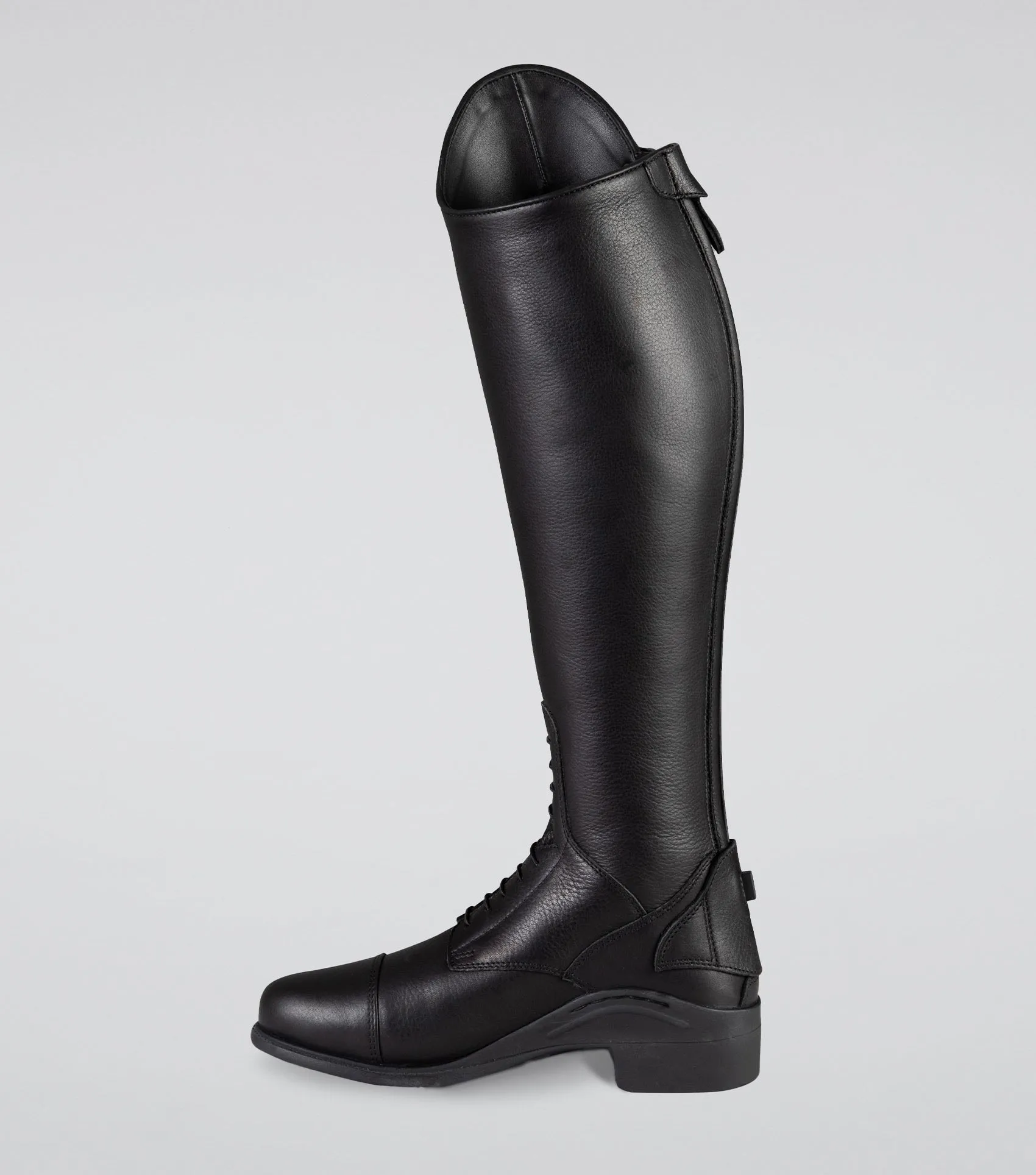 Vallardi Ladies Leather Field Tall Riding Boots Black (Regular Calf)
