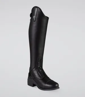 Vallardi Ladies Leather Field Tall Riding Boots Black (Regular Calf)