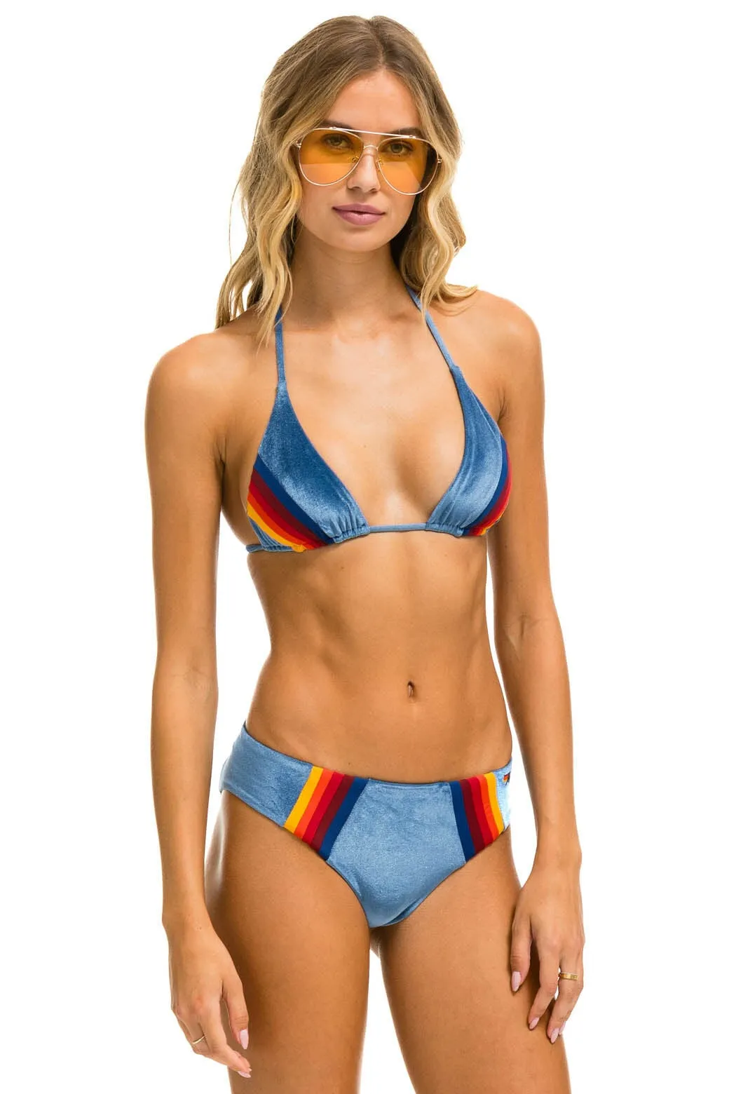 VELVET TRIANGLE BIKINI TOP - ISLANDA
