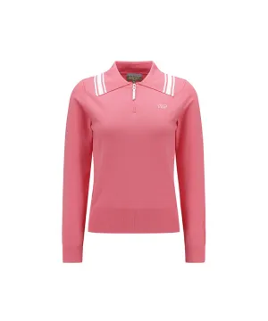 Vice Golf Atelier Women's Wide Collar Sweater - D/Pink