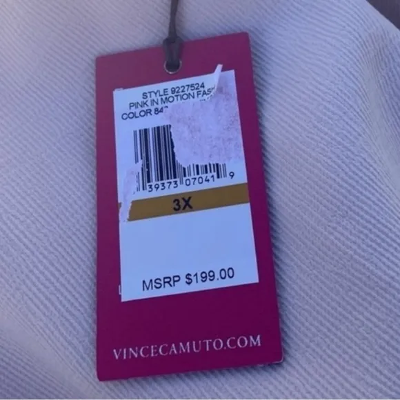 VINCE CAMUTO SNAP FRONT TEXTURED BOMBER JACKET 3X