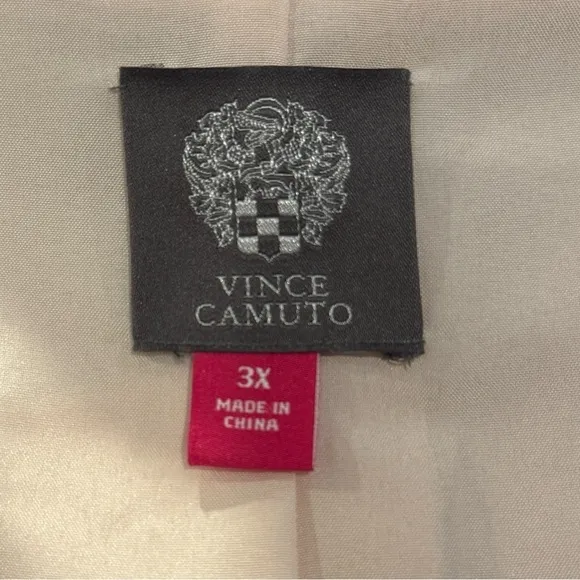 VINCE CAMUTO SNAP FRONT TEXTURED BOMBER JACKET 3X