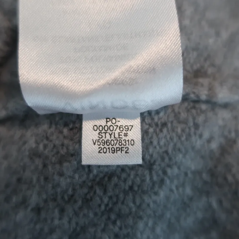 Vince Open Cardigan Light Grey Textured Knit Size Large Wide Sleeve Sweater NEW