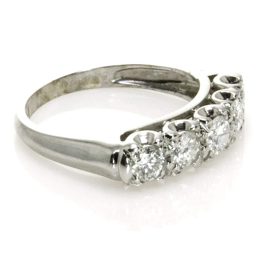 Vintage 1.00ct 5 Stone Wedding Band