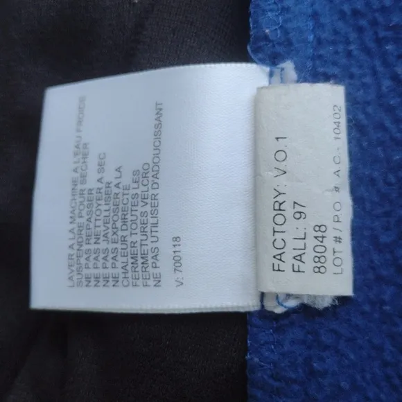 Vintage 90s North Face Blue Fleece Vest L