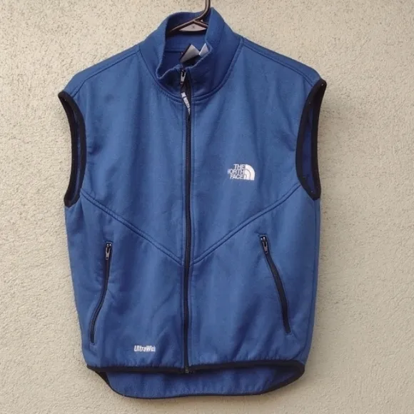Vintage 90s North Face Blue Fleece Vest L